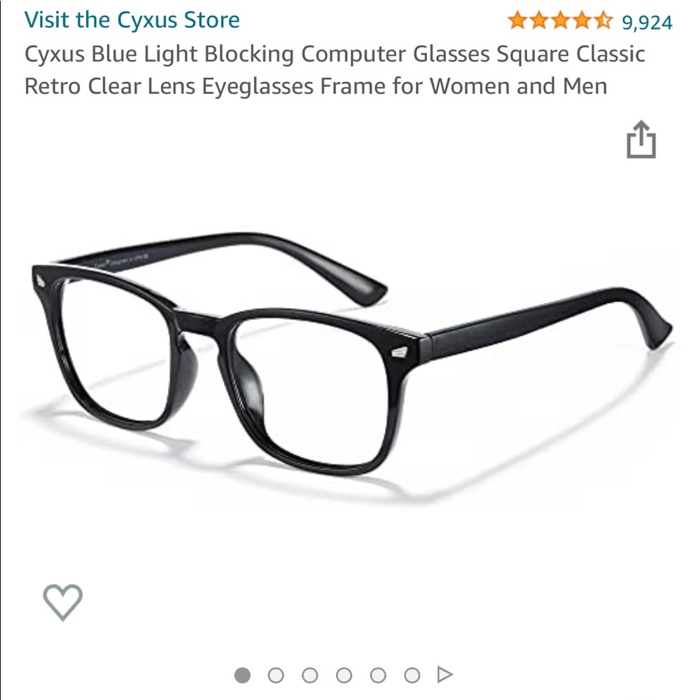 Cyxus Blue Light glasses - like new!